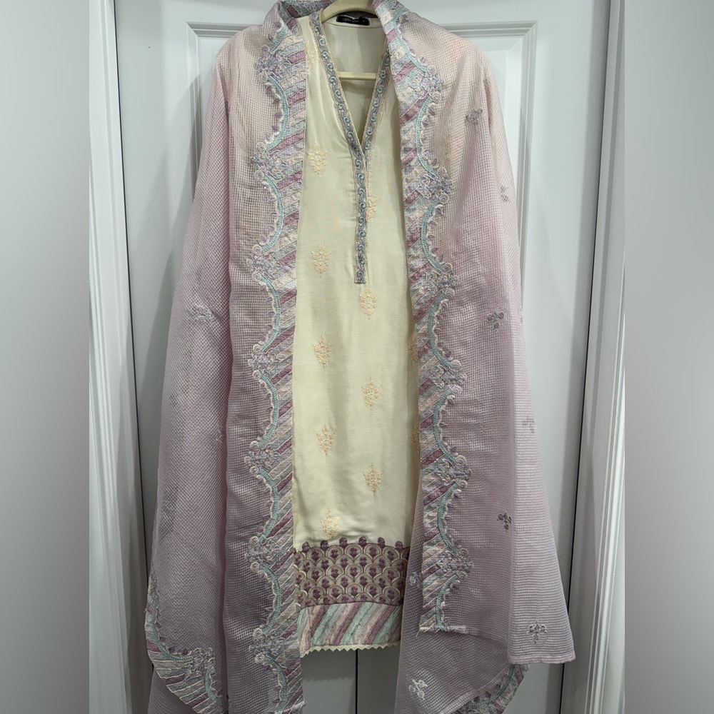 Cross stitch pakistani brand dress